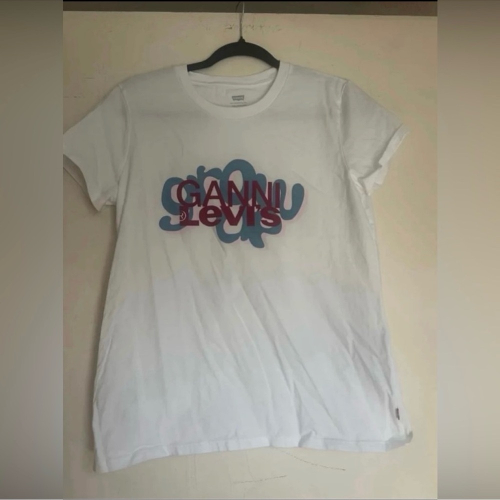 GANNI x Levi's White Graphic T-Shirt